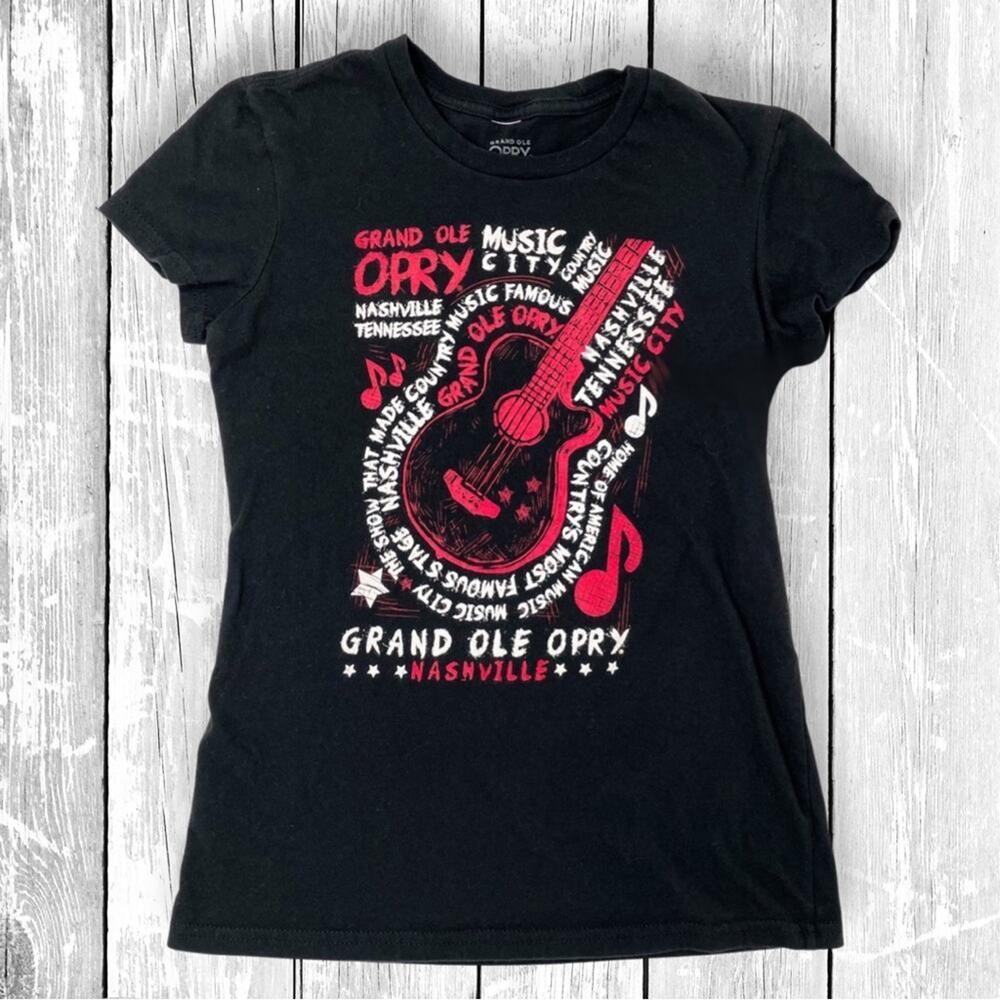 Grand Ole Opry Nashville souvenir tee black womens medium